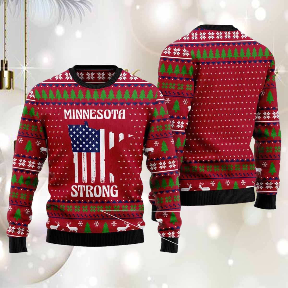 Minnesota Strong Ugly Christmas Sweater Minnesota Strong Ugly Christmas Sweater