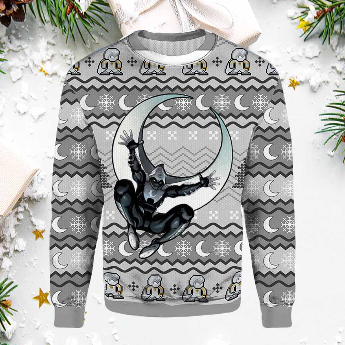 Moon Knight Ugly Christmas Sweater Moon Knight Christmas Sweater