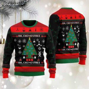 Oh Chemistree Science Ugly Christmas Sweater Oh Chemistree Science Ugly Christmas Sweater
