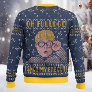 Oh Fuuudge I Shot My Eye Out Christmas Ugly Sweater 1 Oh Fuuudge I Shot My Eye Out Christmas Ugly Sweater