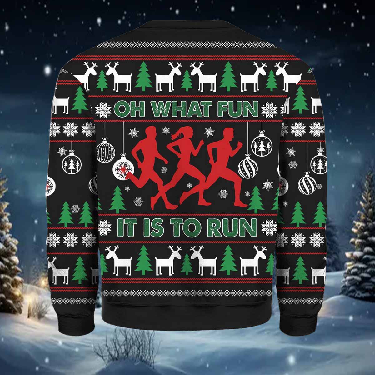 Oh What Fun It Is To Run Ugly Christmas Sweater Oh What Fun It Is To Run Ugly Christmas Sweater