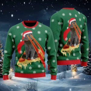 Pizza Cat With Laser Eyes Ugly Christmas Sweater Pizza Cat With Laser Eyes Ugly Christmas Sweater
