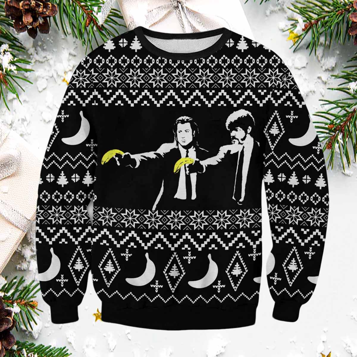 Pulp Fiction Banana Ugly Sweater Pulp Fiction Banana Ugly Sweater