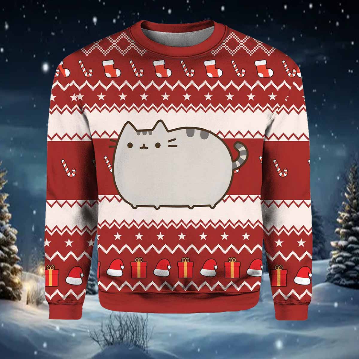 Pusheen Cat Ugly Christmas Sweater Pusheen Cat Ugly Christmas Sweater