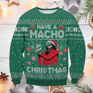 Randy Savage Have A Macho Christmas Sweater Randy Savage Have A Macho Christmas Sweater