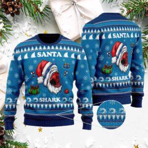 Santa Shark Ugly Christmas Sweater Santa Shark Ugly Christmas Sweater