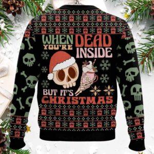 Skeleton When You Are Dead Inside But Its Christmas Ugly Sweater 1 Skeleton When You Are Dead Inside But It’s Christmas Ugly Sweater