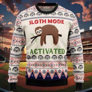 Sloth Mode Activated Christmas Sweater Sloth Mode Activated Christmas Sweater