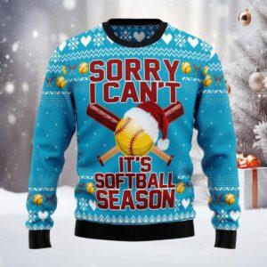 Soft Ball Season Ugly Christmas Sweater Soft Ball Season Ugly Christmas Sweater