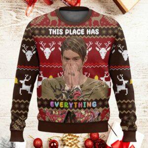 Stefon This Place Has Everything Ugly Christmas Sweater Stefon This Place Has Everything Ugly Christmas Sweater