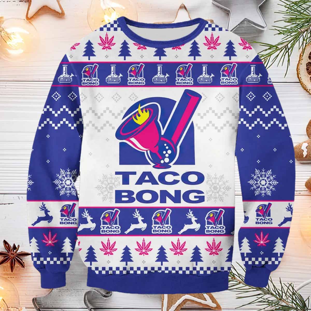 Taco Bong Ugly Christmas Sweater Taco Bong Ugly Christmas Sweater