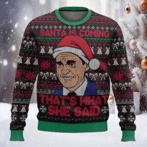 The Office Thats What She Said Christmas Ugly Sweater