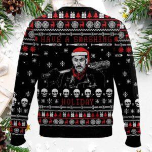 The Walking Dead Have A Smashing Holiday Ugly Christmas Sweater