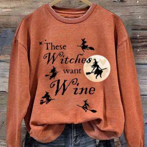 These Witches Want Wine Halloween Shirt 1 These Witches Want Wine Halloween Shirt