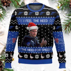 Top Gun I Feel The Need The Need For Speed Christmas Ugly Sweater Top Gun I Feel The Need The Need For Speed Christmas Ugly Sweater