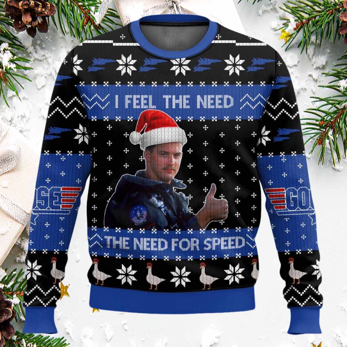 Top Gun I Feel The Need The Need For Speed Christmas Ugly Sweater Top Gun I Feel The Need The Need For Speed Christmas Ugly Sweater