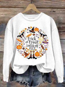 Trick Or Treat Smell My Feet Halloween Shirt