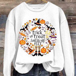 Trick Or Treat Smell My Feet Halloween Shirt