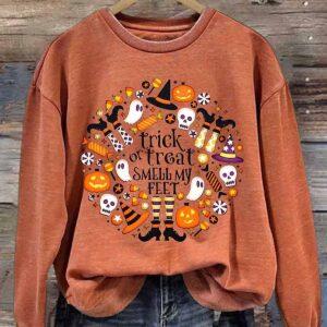 Trick Or Treat Smell My Feet Halloween Shirt