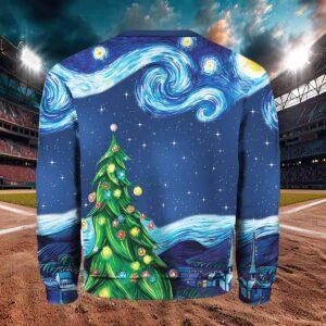 Van Gogh Starry Night Ugly Christmas Sweater 1 Van Gogh Starry Night Ugly Christmas Sweater