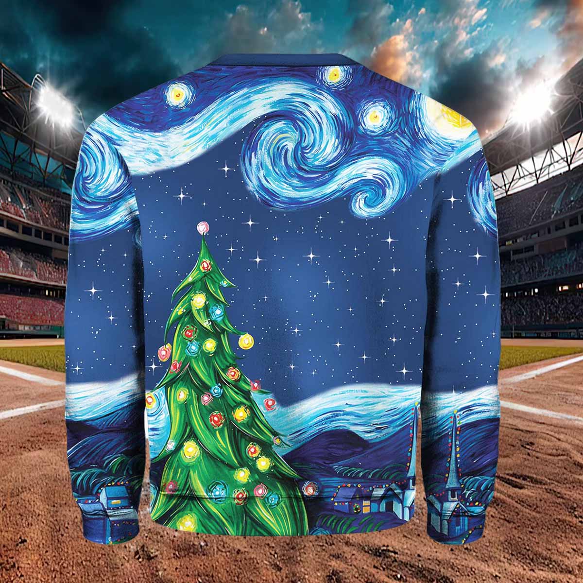 Van Gogh Starry Night Ugly Christmas Sweater Van Gogh Starry Night Ugly Christmas Sweater