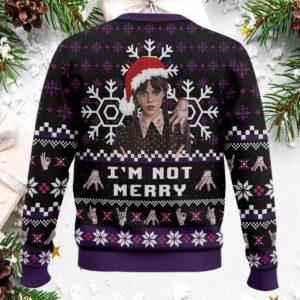 Wednesday I'm Not Merry Ugly Christmas Sweater 1 Wednesday I'm Not Merry Ugly Christmas Sweater