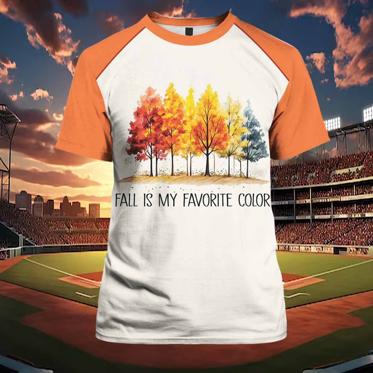 Women's Fall Is My Favorite Color Printed Shirt Women's Fall Is My Favorite Color Printed Shirt