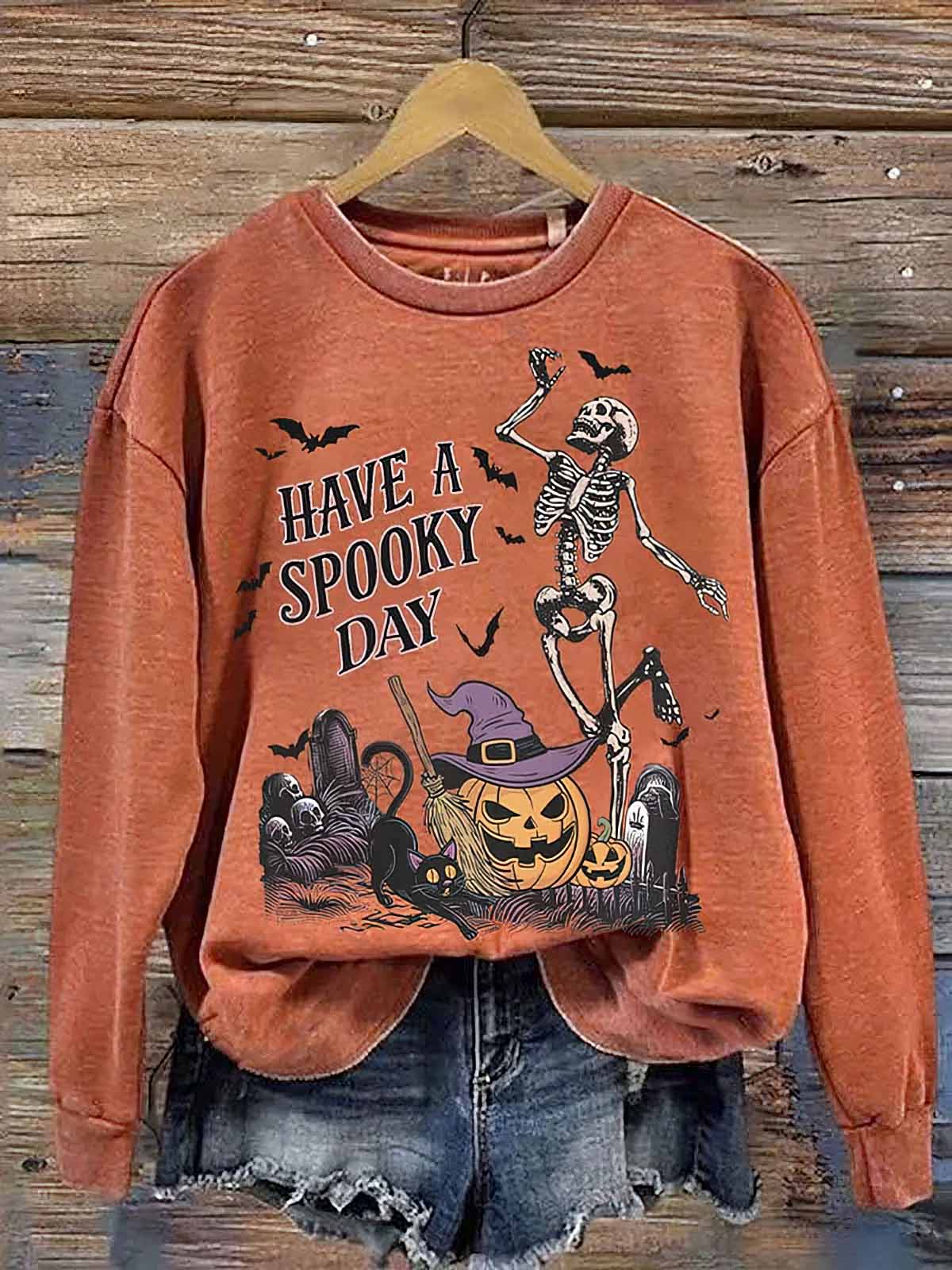 Women's Have A Spooky Day Halloween Shirt Women's Have A Spooky Day Halloween Shirt
