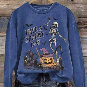 Women's Have A Spooky Day Halloween Shirt 1 Women's Have A Spooky Day Halloween Shirt