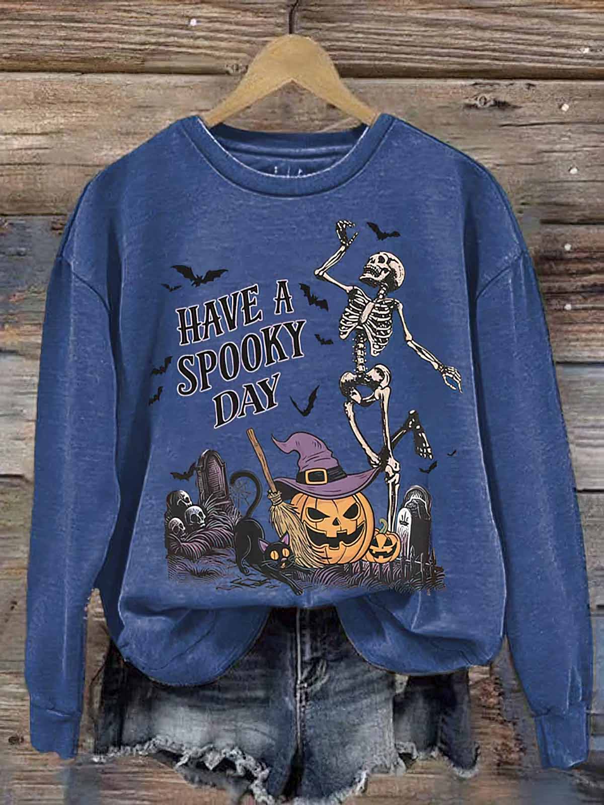 Women’s Have A Spooky Day Halloween Shirt Women’s Have A Spooky Day Halloween Shirt