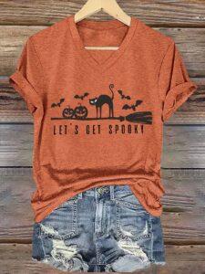 Women’s Let’s Get Spooky Halloween Shirt