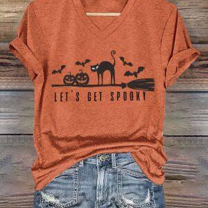 Women's Let's Get Spooky Halloween Shirt