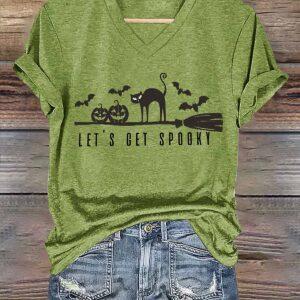 Women's Let's Get Spooky Halloween Shirt