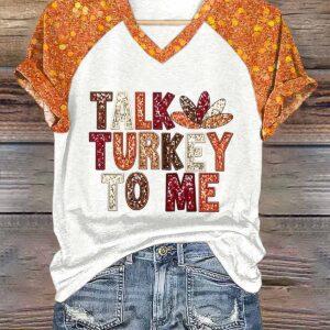 Women’s Talk Turkey To Me Shirt