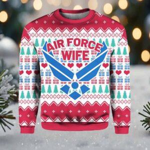 Air Force Wife Christmas Sweater Air Force Wife Christmas Sweater