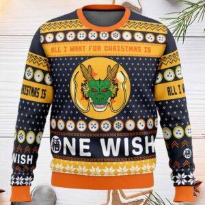 All I Want For Christmas Is One Wish Dragon Ball Ugly Sweater All I Want For Christmas Is One Wish Dragon Ball Ugly Sweater