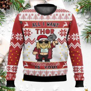 All I Want Thor Christmas Is You Sweater All I Want Thor Christmas Is You Sweater