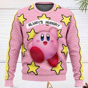 Always Hungry Kirby Ugly Christmas Sweater
