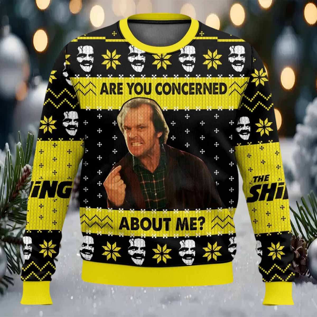 Are You Concerned About Me Jack Torrance Ugly Sweater Are You Concerned About Me Jack Torrance Ugly Sweater