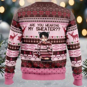 Are You Wearing My Sweater Attack on Titan Ugly Christmas Sweater