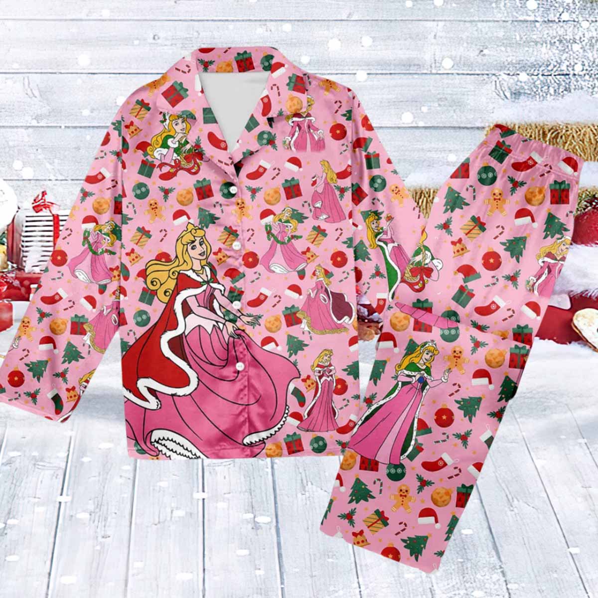 Aurora Princess Christmas Pajama Set Aurora Princess Christmas Pajama Set