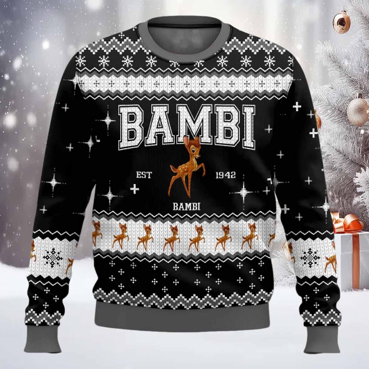 Bambi Ugly Christmas Sweater Bambi Ugly Christmas Sweater