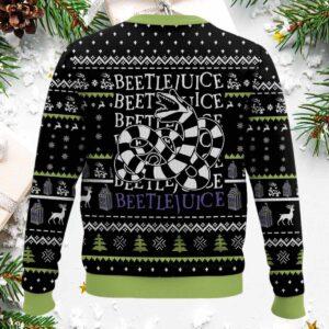 Beetlejuice It Snow Time Christmas Ugly Sweater