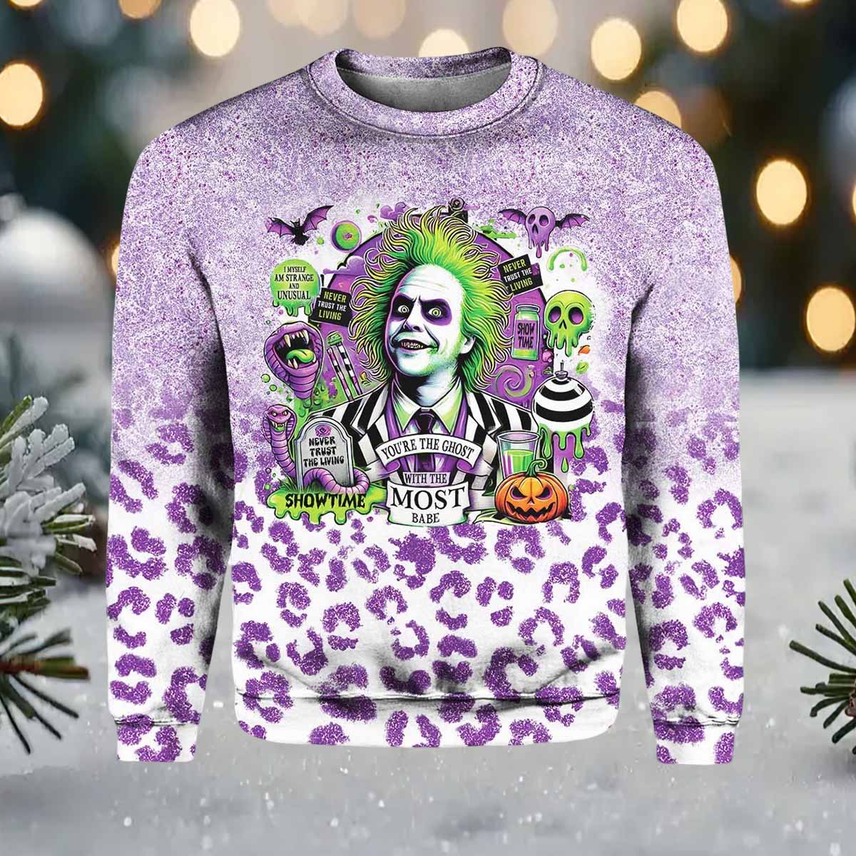Beetlejuice You Are The Ghost With The Most Babe Halloween Sweatshirt3 Beetlejuice You Are The Ghost With The Most Babe Halloween Sweatshirt
