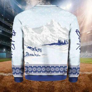 Bob Ross Happy Little Holidays Ugly Christmas Sweater