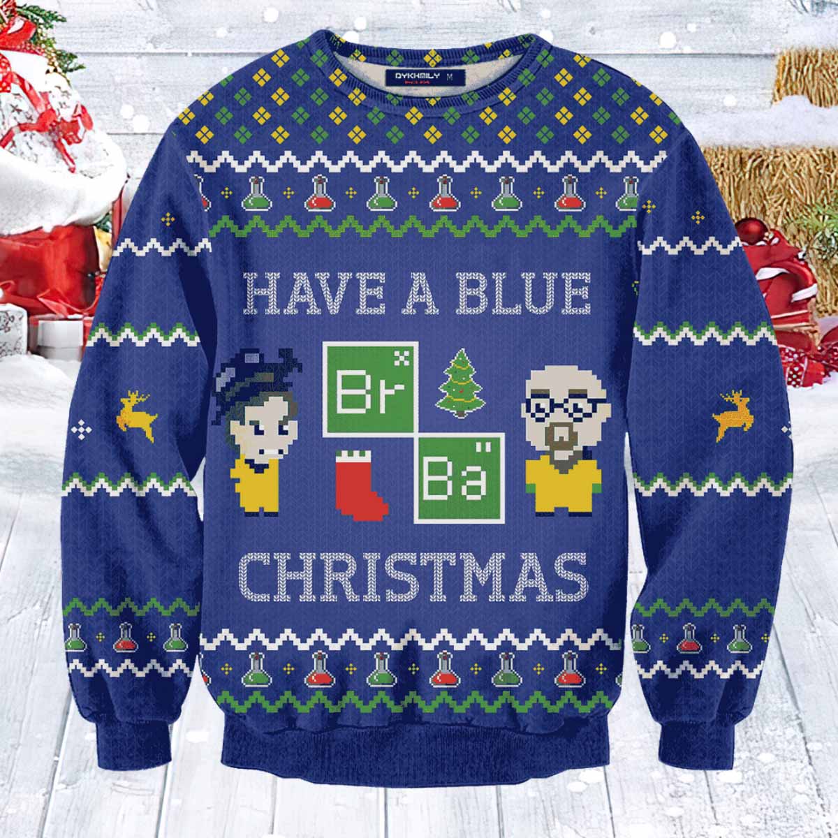 Breaking Bad Have A Blue Christmas Ugly Sweater Breaking Bad Have A Blue Christmas Ugly Sweater