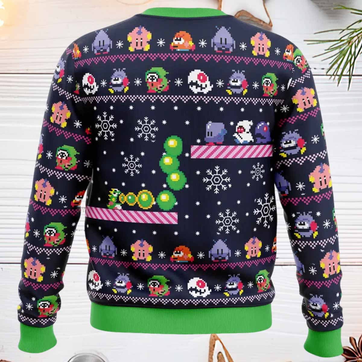 Bubble Bubble Bobble Ugly Christmas Sweater Bubble Bubble Bobble Ugly Christmas Sweater