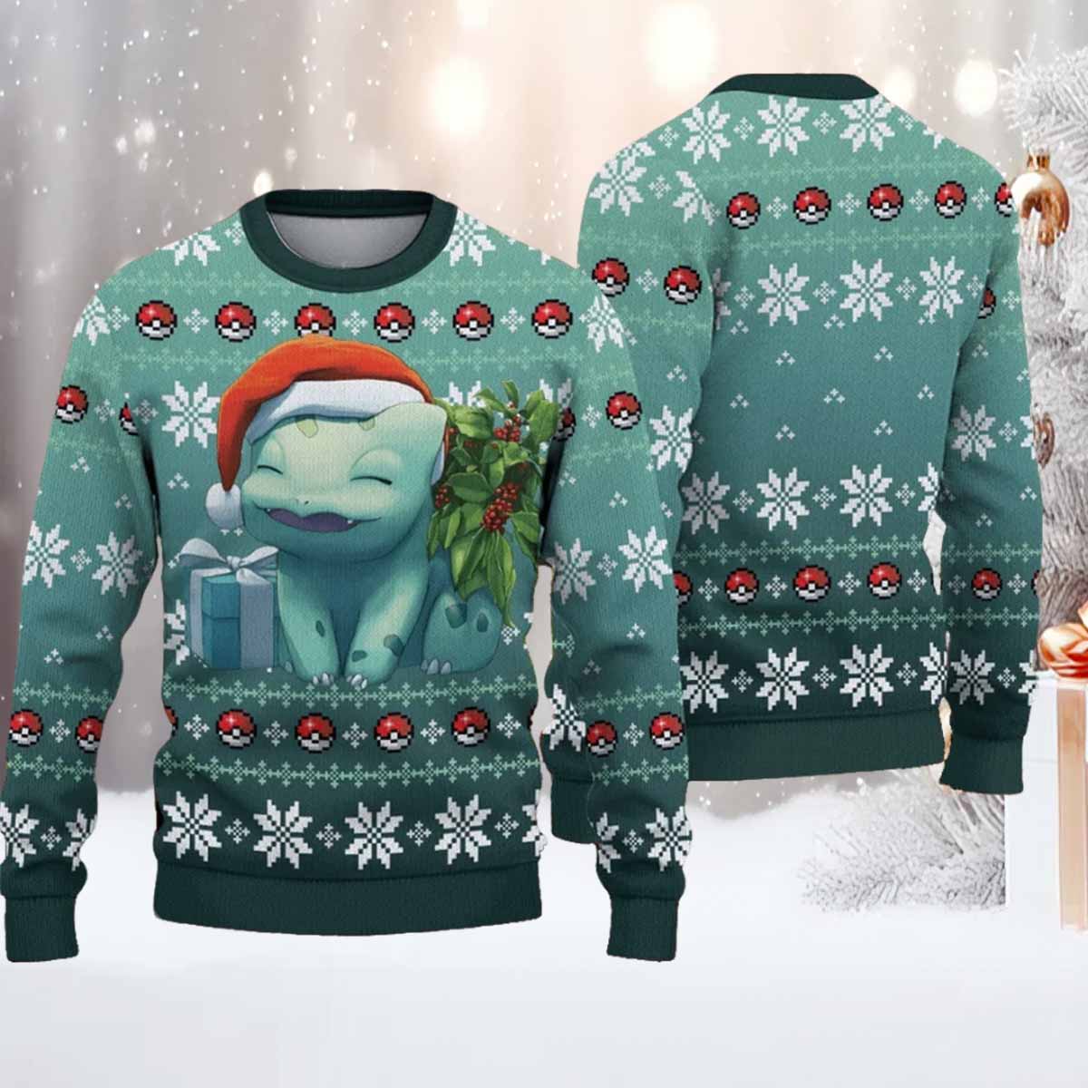 Bulbasaur Ugly Christmas Sweater Bulbasaur Ugly Christmas Sweater