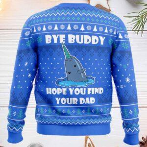 Bye Buddy Elf Ugly Christmas Sweater 1 Bye Buddy Elf Ugly Christmas Sweater