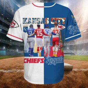 Chiefs Royals Perez Witt Jr Mahomes Kelce Baseball Jersey